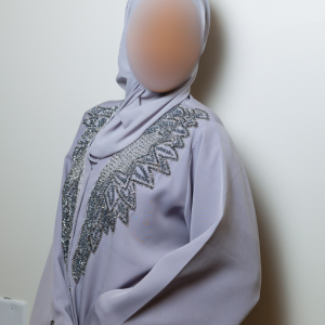 Silver Coat Abaya - Image 2